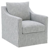 Orleans Furniture - Coaster - Winter Upholstered Sloped Arm Accent Swivel Chair Grey - 904137